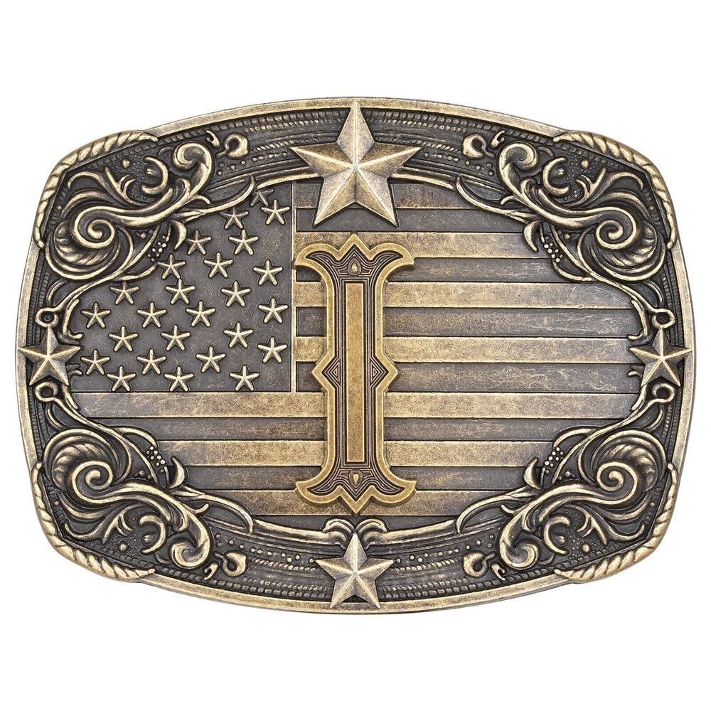 5900 Western Belt Buckle Initial Letter ABCDJRM to Z Rodeo Cowboy Belt